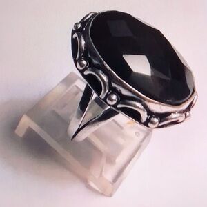 Black Onyx 925 Sterling Silver Ring